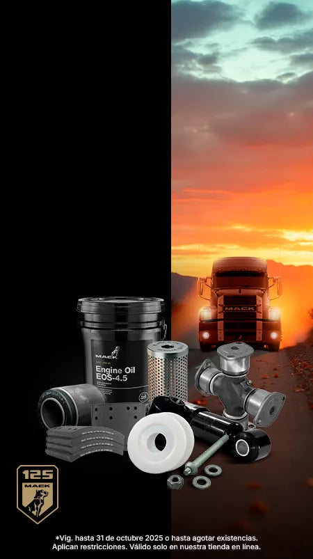 Refacciones Mack Trcuks con 10% de descuento.
