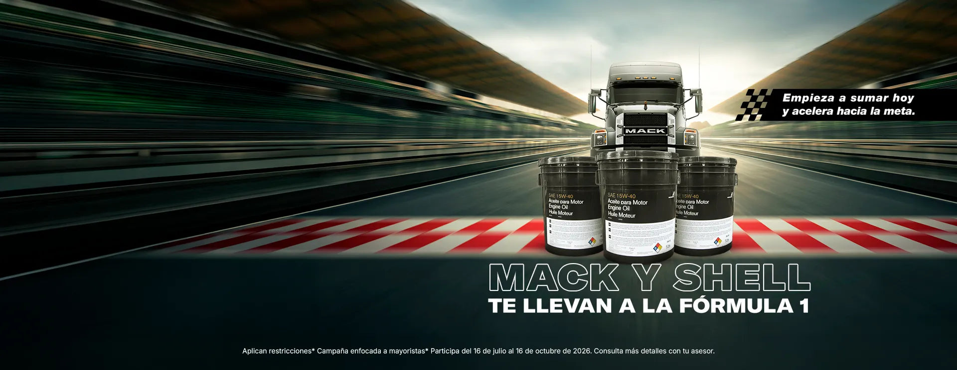Mack y Shell: acumula puntos por compra de aceite Shell y conoce la promoción para mayoristas rumbo a la Fórmula 1.